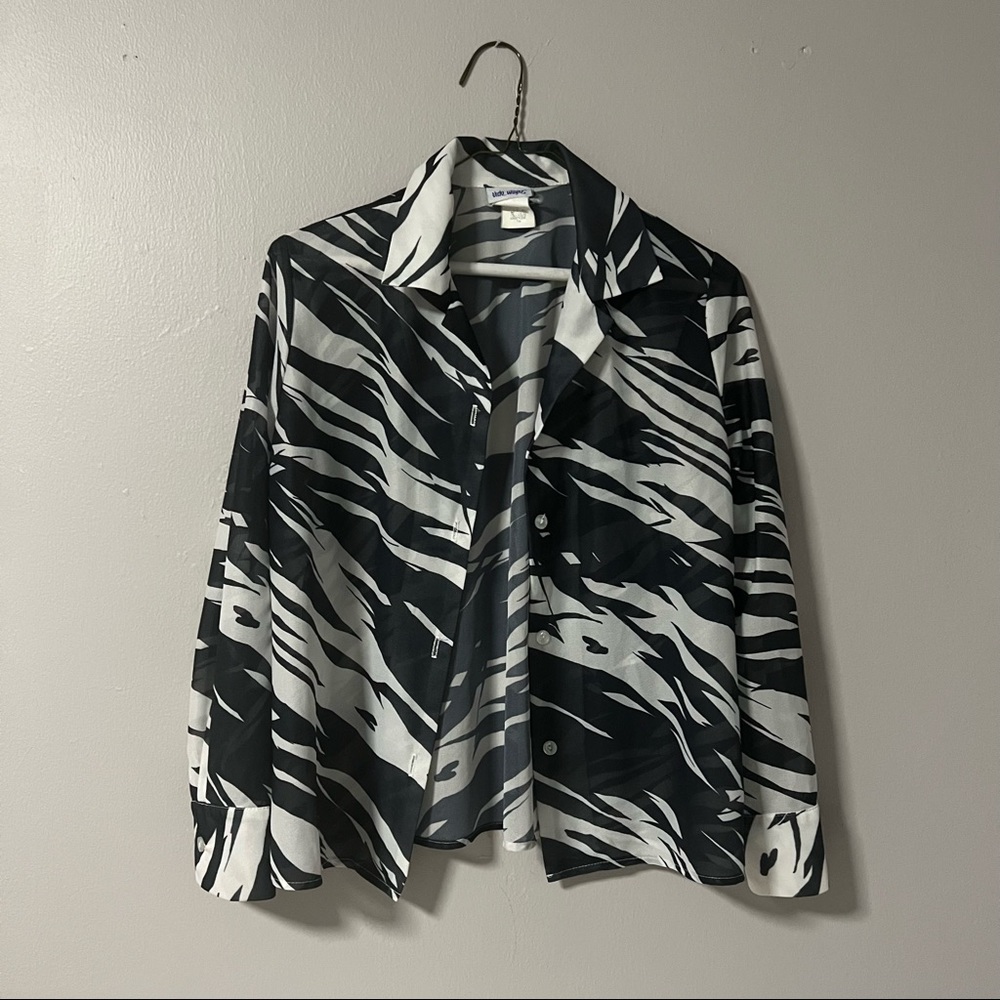 Vintage zebra top
